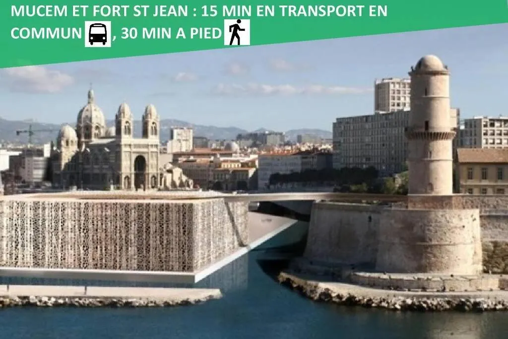 Climatisé Gare StCHARLES 4 chambres Grand Balcon / experience-immo Marseille
