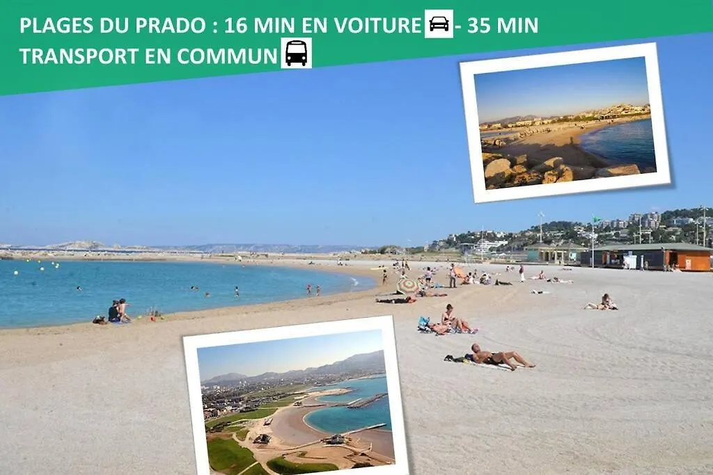 Appartement Climatisé Gare StCHARLES 4 chambres Grand Balcon / experience-immo Marseille France